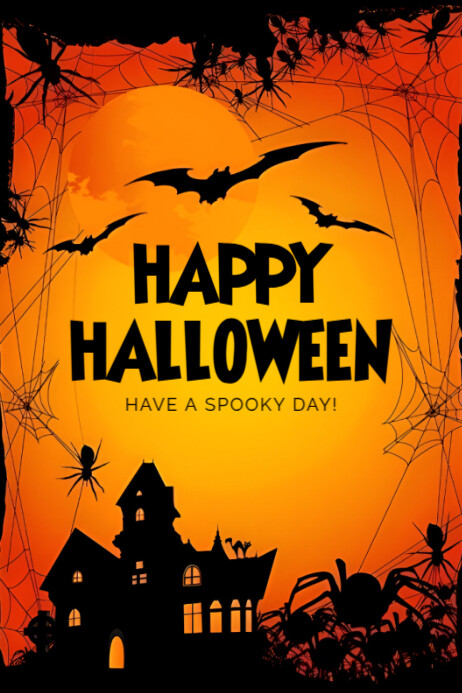 Orange Professional Halloween Celebration Poster Template | PosterMyWall