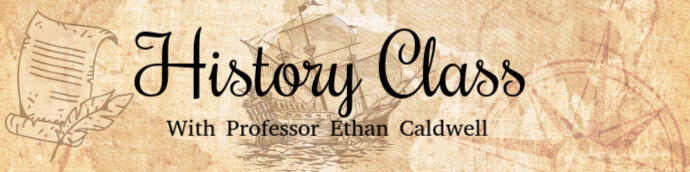 Orange Professional History Google Classroom Header  Google Classroom Banner template
