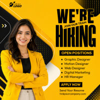 Orange Job Recruitment Iphosti le-Instagram Template