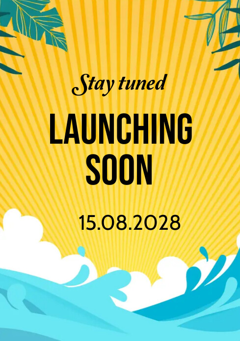 Copy of Orange Professional Launching Soon Notice A4 | PosterMyWall