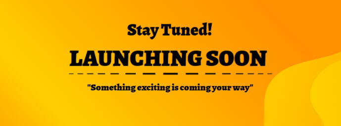 Launching Soon Notification Orange Professional Launching Soon Notice Facebook Cover Photo Template ...