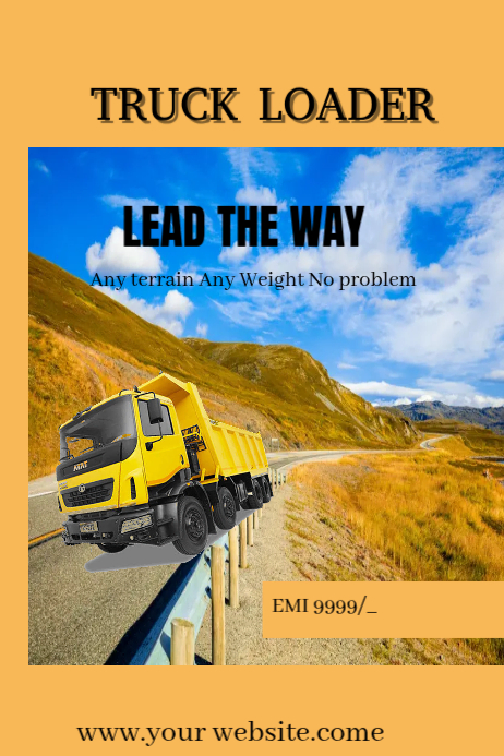 Truck Loader Promotion Posters Template | PosterMyWall