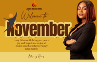 Orange Welcome Poster Poniekoerant Template