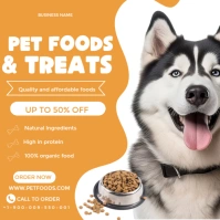 Orange Professional Pet Store  Instagram Post template