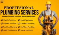 Orange Professional Plumbing Services Tag template