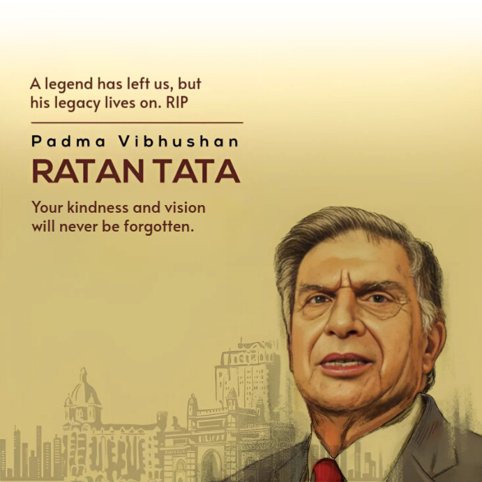 Orange Professional Ratan Tata, Tata Group, Rip, Instagram Post ...