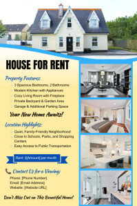 Real Estate House to Let Template | PosterMyWall
