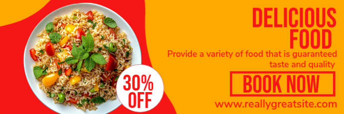 Food Promotion Email Header Template | PosterMyWall