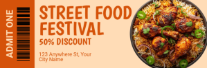 Orange Professional Restaurant Twitter Banner template