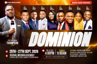 Black Religious Conference Баннер 4' × 6' Template