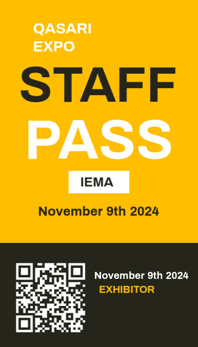 Staff Pass Example Plantilla de Orange Professional Staff Pass Business Card | PosterMyWall