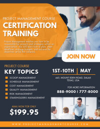 Blue Project Management Course Poster Template | PosterMyWall
