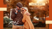 Orange Save The Date Templates Blog overskrift