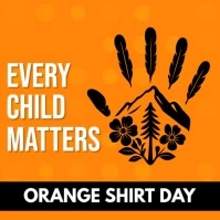 orange shirt day poster template Publicación de Instagram
