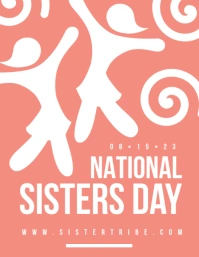 Orange Sisters Day Flyer Volantino (US Letter) template