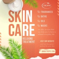 Orange Skincare Square Video template