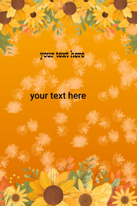 Orange template Poster
