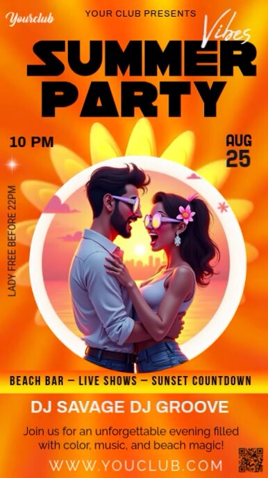 Couple  Sunset Instagram Story template