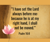 Orange Typographic Bible Verse About Divine Protection  Large Rectangle Umugqa Omkhulu template