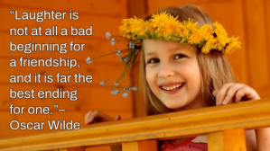 Orange Typographic Laughter And Humor Quote Youtube Thumbnail template