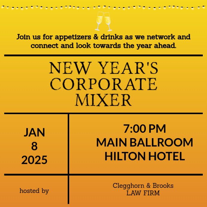 Corporate Mixer Template | PosterMyWall