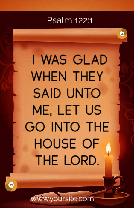 Orange Typographic Scripture Quotes Half Page Wide Template | PosterMyWall