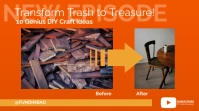 Orange Vibrant Modern & Minimal DIY Craft Tip YouTube Thumbnail template