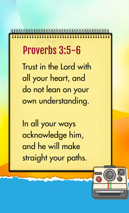 Orange Vintage Inspirational Bible Verse Post Template | PosterMyWall