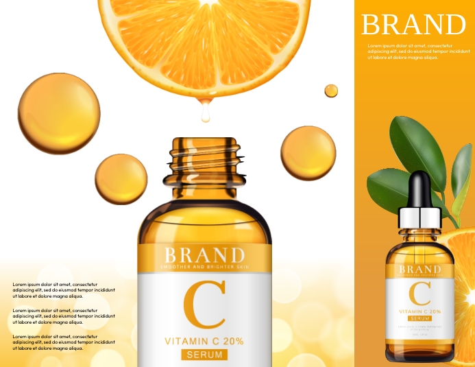 Orange Vitamins Flyer (US Letter) template