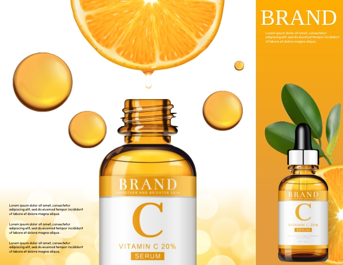 Orange Vitamins Pamflet (VSA Brief) template