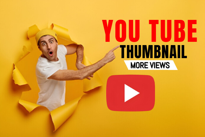 Copy of Orange Yellow Background You Tube Thumbnail | PosterMyWall