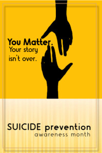 Orange  You Matter! Poster template
