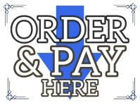 Order & Pay Here Signboard for Businesses template