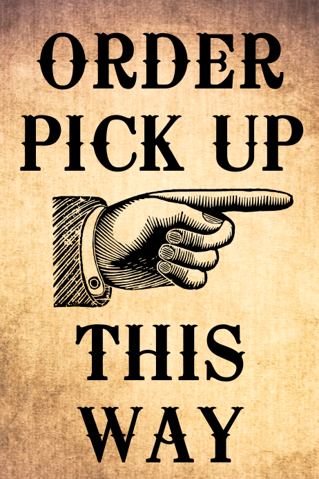 Order Collection Point Poster Template | PosterMyWall