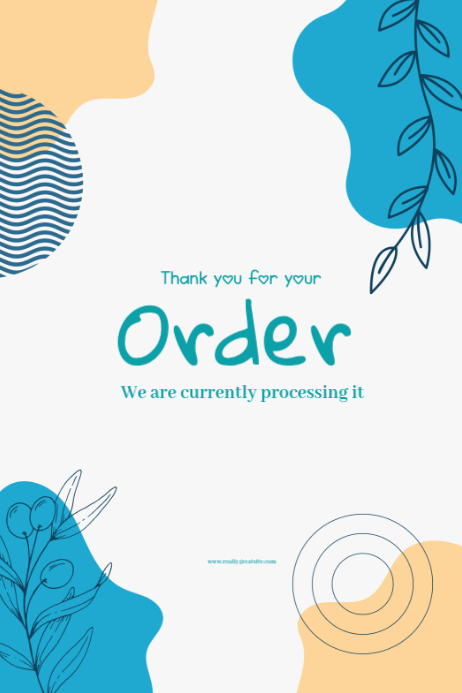 Order Confirmation Posters Template | PosterMyWall