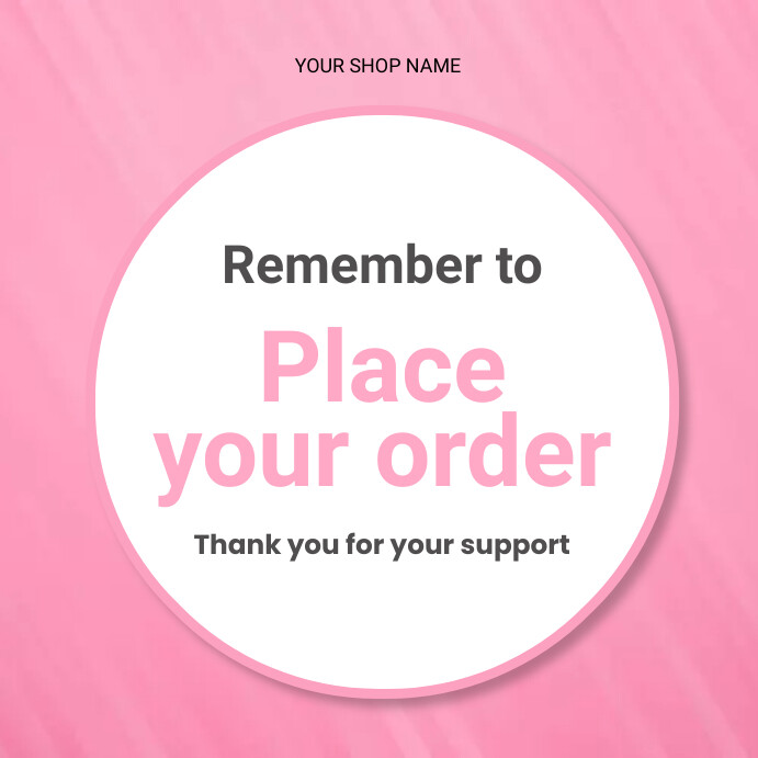 order Template | PosterMyWall