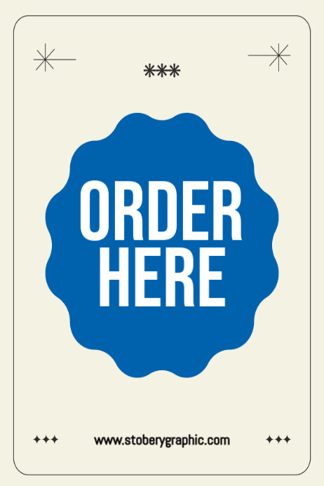 Order here Template | PosterMyWall