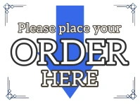 Order Here Signboard for Businesses template