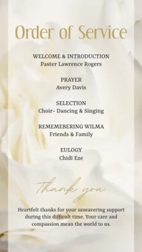 Order of Service Template PosterMyWall Order of Service Template PosterMyWall