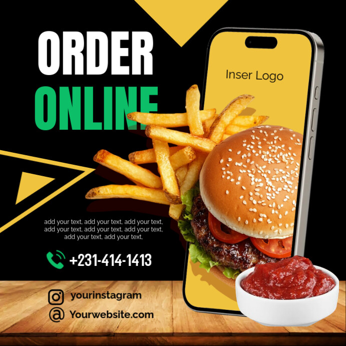 Copy of Order Online Instagram Post | PosterMyWall