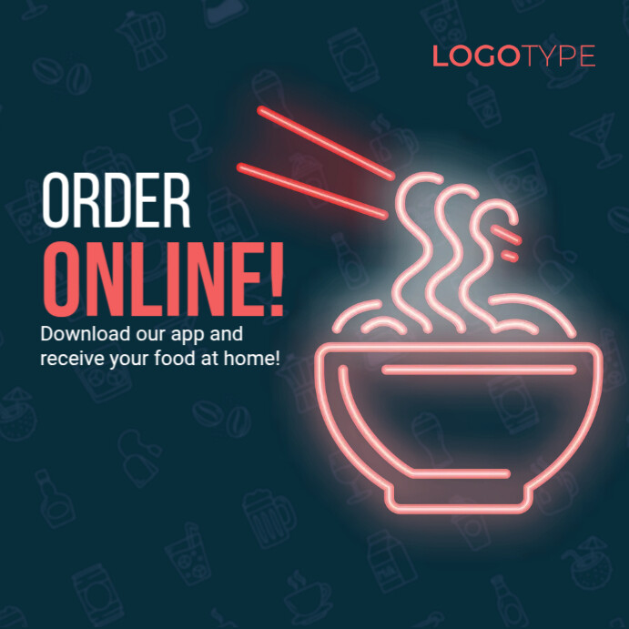 Order Online Logo Template | PosterMyWall