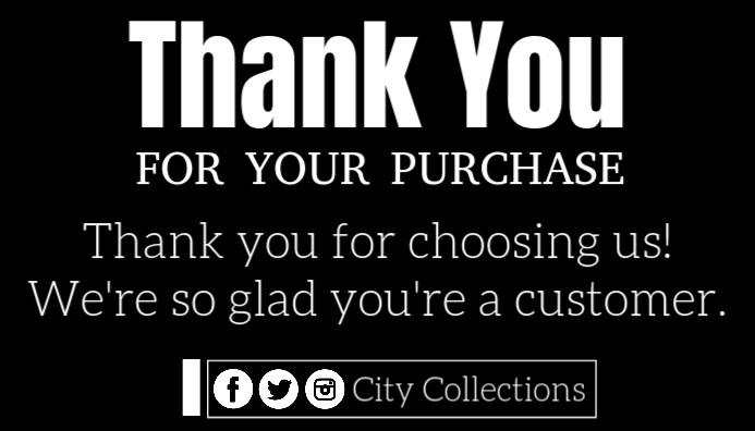 order thanks card Template | PosterMyWall