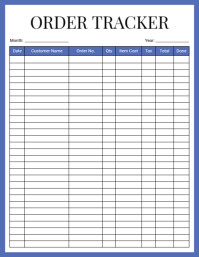 White Order Tracker Flyers Template | PosterMyWall