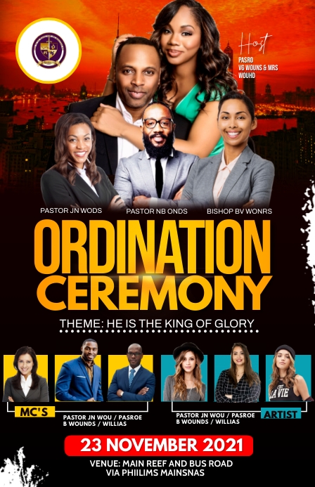 ORDINATION CEREMONY Template | PosterMyWall