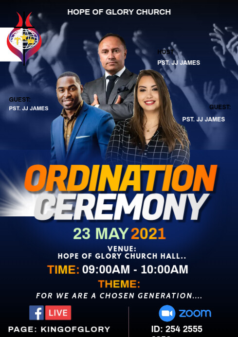 Ordination Service Program Template