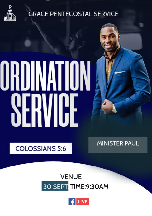 Ordination Service Program Template