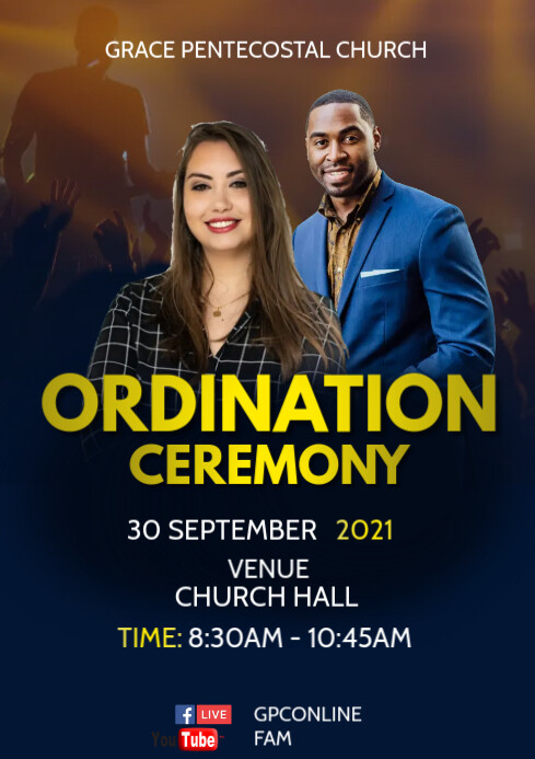 Ordination Service Program Template