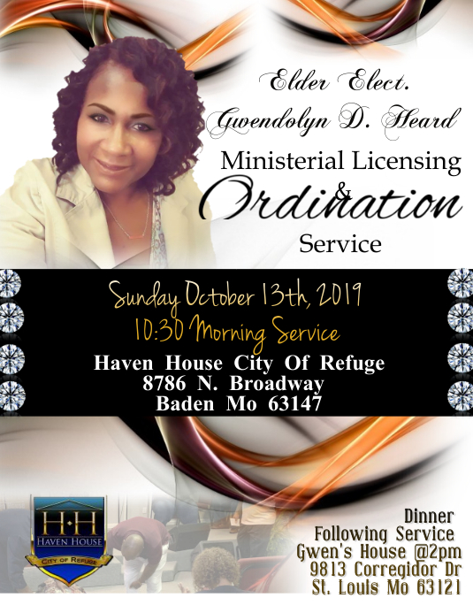Copy of Ordination Service PosterMyWall