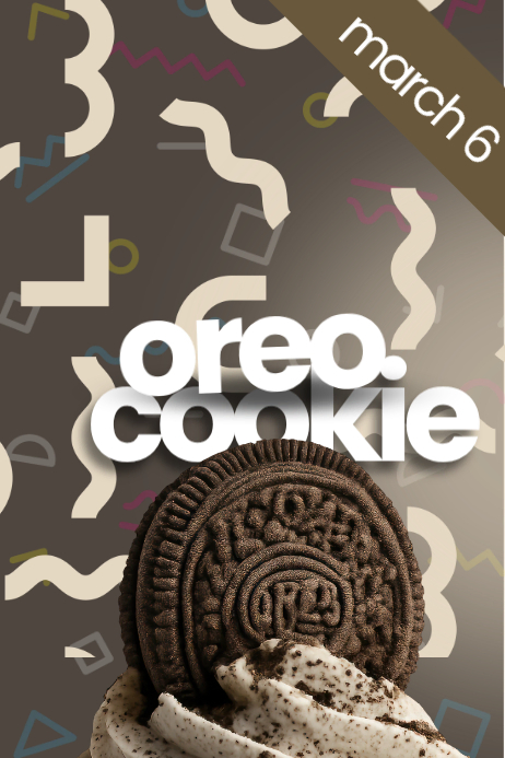 Plantilla de Oreo Cookie Day Poster | PosterMyWall