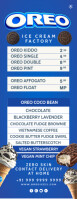 Oreo Ice Cream Menu Display Template Half Page Letter